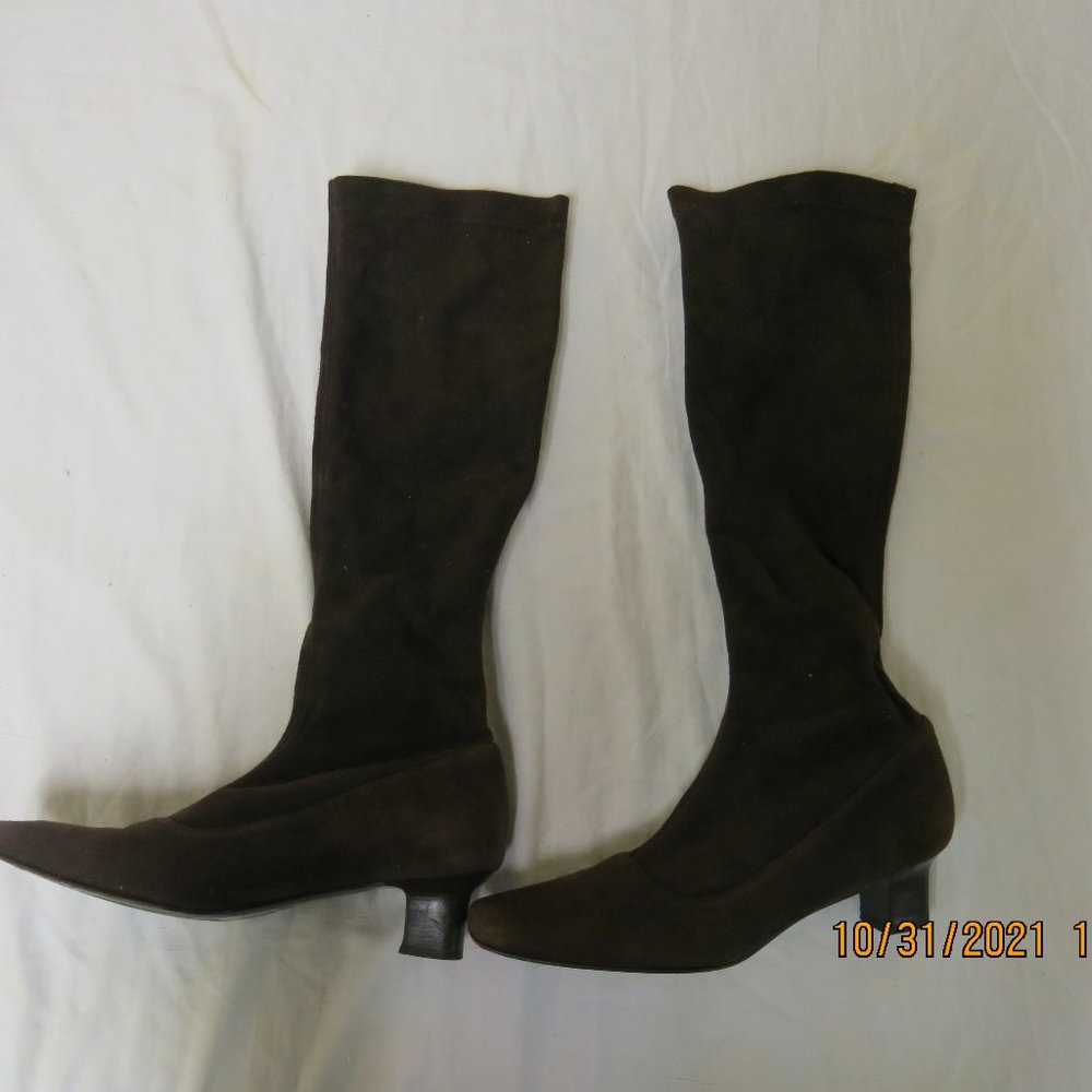 Cole Haan long brown suede boots